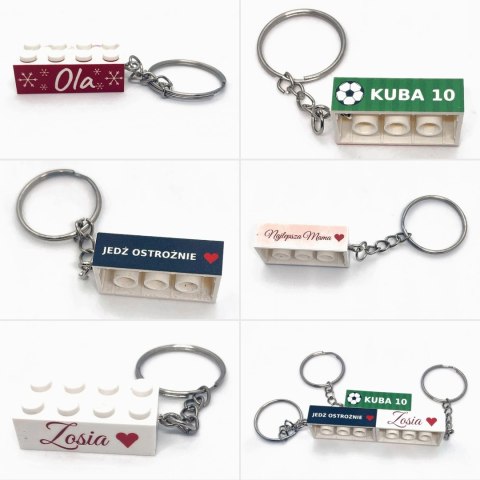 Brelok klocek personalizowany z imieniem napisem datą prezent upominek
