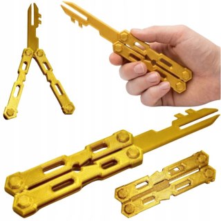 Keylisong Roblox Rivals Złota Replika Bezpieczna Balisong 23cm + GRATIS
