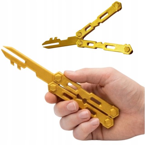 Keylisong Roblox Rivals Złota Replika Bezpieczna Balisong 23cm + GRATIS