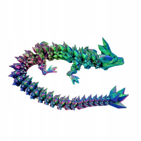 Kryształowy smok przegubowy 54 cm