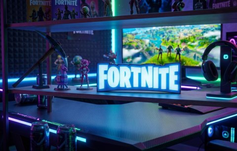 LAMPKA LED LOGO FORTNITE GAMINGOWY NEON RGB + GRATIS