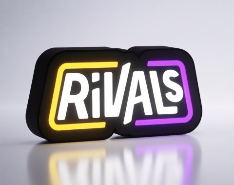 Lampka LED Logo Roblox Rivals - Gamingowy Neon RGB + GRATIS