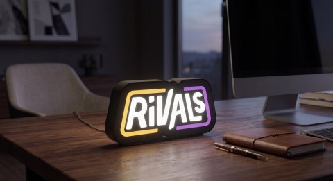 Lampka LED Logo Roblox Rivals - Gamingowy Neon RGB + GRATIS