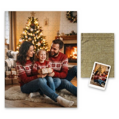 Puzzle ze zdjęciem A3 300 elementów 30x40 personalizowane prezent woreczek